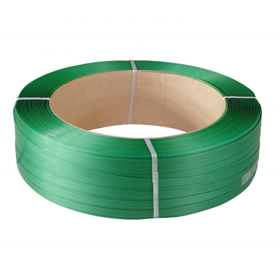 Green PET Packing Strap 19mm Width Plastic Strap Band 20kg 0.5mm Thickness For brick